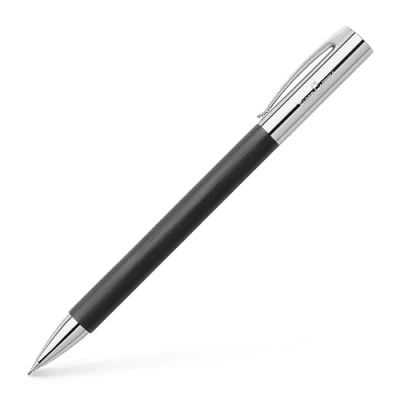Obrázek Faber Castell 138130 otočná tužka AMBITION ušlechtilá pryskyřice, tloušťka tuhy: 0,7 mm, včetně dárkového balení, barva násadky: černá/stříbrná