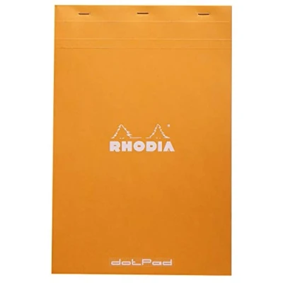 Obrázek Rhodia 19558C DotPad, řídící bodka, 210 x 318 mm, 80 listů, oranžová