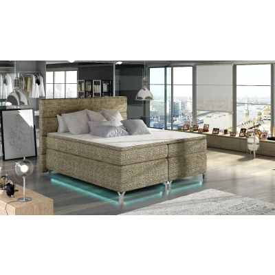 Obrázek Boxspring Amadeo 140x200 s LED podsvícením Materiál / Dekor: Berlin 03