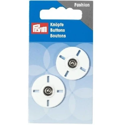 Obrázek Prym 341932 našité patenty 25 mm bílé