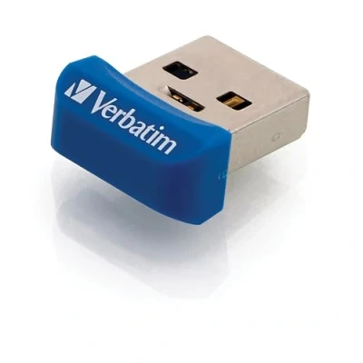 Obrázek Verbatim Store &#039;n&#039; Stay nano USB flash disk, 3.2 Gen1, 32 GB, mini paměťový 3 disk pro notebook, ultrabook TV autorádio, Stick, plochý modrý