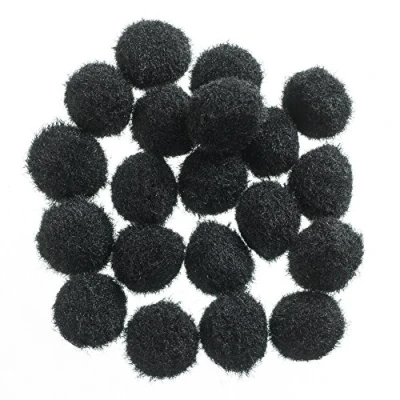 Obrázek Efco Pompons 10 mm 100 pcs. Schwarz, Polyamid
