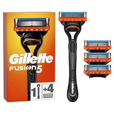 Obrázek Gillette Fusion5 holicí strojek pro muže, 1 strojek, 4 náhradní čepele