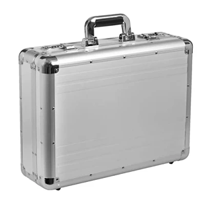 Obrázek ALUMAXX 45114 kufr na atašé TAURUS, Aktovka z hliníku, business kufr, dokumenty, hliníkový cca 46 cm, stříbrný, x 34 16 stříbrná,