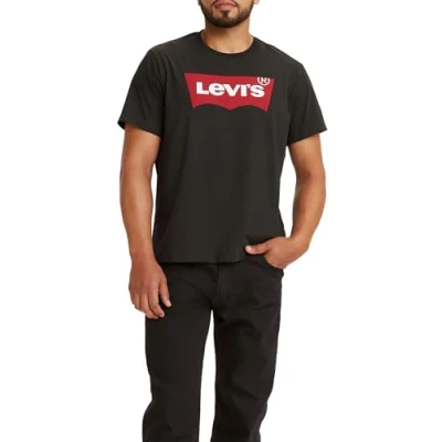 Obrázek Levi&#039;s Pánské Graphic Set In Neck tričko, Batwing Logo, H215 hm Black, M, Black