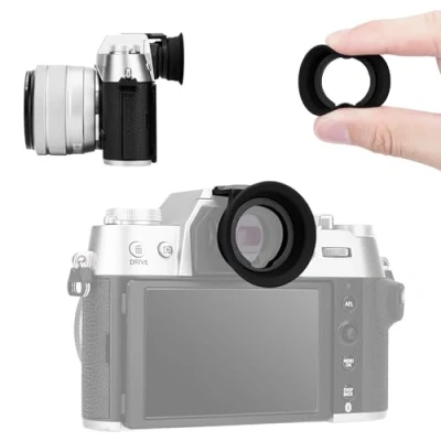 Obrázek KIWIFOTOS Kamera mušle okulár pro Fuji X T50 hledáček, XT50 měkký silikon rozšířený hledáček ochrana gumová