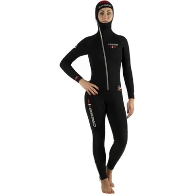 Obrázek Cressi Women&#039;s Diver Lady Monopiece Wetsuit potápěčský oblek, černá/červená, XL/5