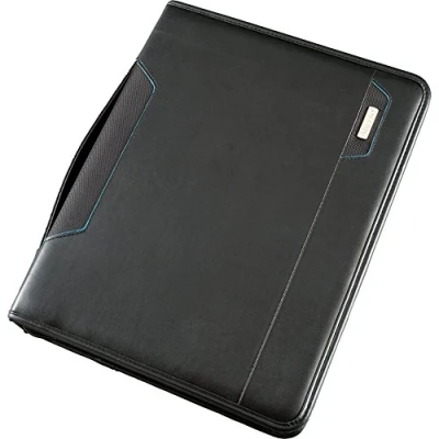Obrázek Alassio 30115 organizační složka SALERNO ve formátu DIN A4, obchodní desky z imitace kůže, na dokumenty v černé, cca 36,5 x 30 7,5 cm, s polstrovanou přihrádkou tablet