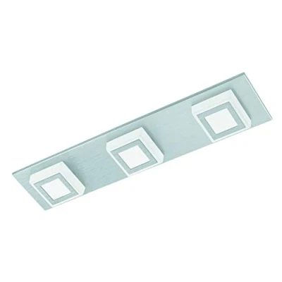 Obrázek EGLO LED stropní svítidlo Masiano, lampa, lampa do obývacího pokoje z hliníku a plastu, chodby, teplá bílá