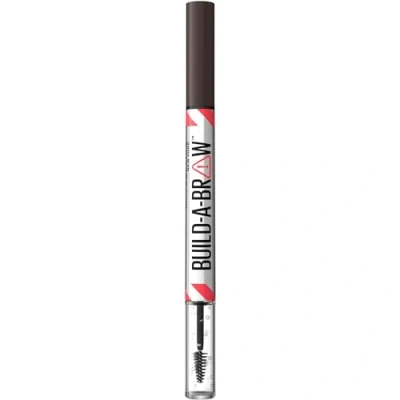 Obrázek Maybelline Tužka na obočí New York 2v1 s gelem pro plné A definované obočí, vydrží až 24 hodin, žádné rozmazávání, Build Brow, veganská formule, č. 259 Ash Brown