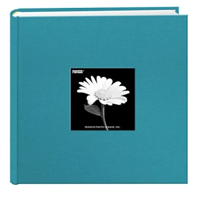 Obrázek Pioneer fotoalbum s přihrádkami na fotografie a fotorámečky z látky tyrkysová/modrá
