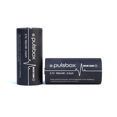 Obrázek pulsbox 950mAh Li Ion akumulátor 3,7 V chráněný ochranný obvod PCB perfektní pro monitorovací kamery (2 x baterie)
