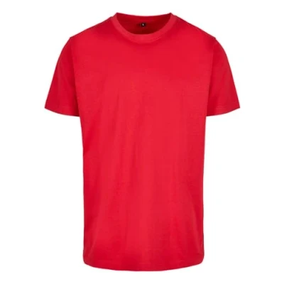 Obrázek Build your Brand Pánské tričko Round Neck, Basic pánský horní díl z bavlny s kulatým výstřihem k dostání v mnoha barvách, velikosti XS 5XL, Červená (Cityred)