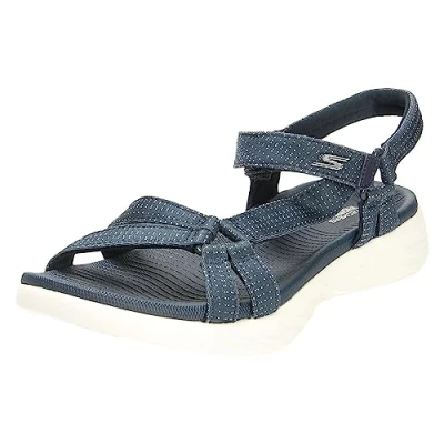 Obrázek Skechers Dámské On the go 600 Brilliancy sportovní sandály, Navy Textile Trim