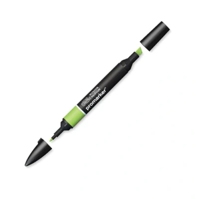 Obrázek Winsor &amp; Newton &quot; ProMarker 0203341 Professioneller Layoutmarker 2 Spitzen, fein breit für Zeichnungen, Design Layouts Blattgrün
