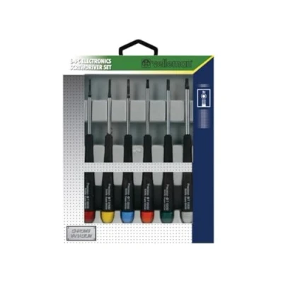 Obrázek Velleman Präzisionsschraubendreherset, 6 teilig, Torx, Chrom Vanadium, magnetisch, schwarz