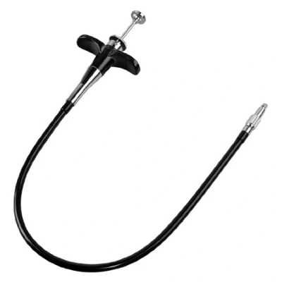 Obrázek Hama Drátěná spoušť s funkcí aretace pro mechanické fotoaparáty, délka 40 cm, Professional, černá
