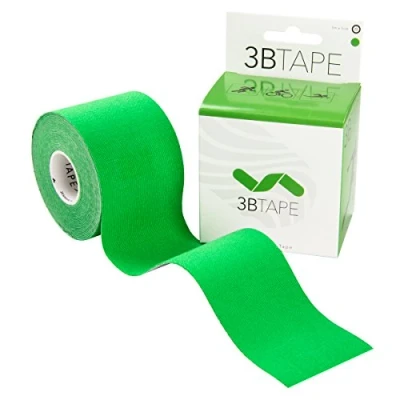 Obrázek 3B Scientific Kineziologická páska [5 m x 5 cm] páska/cvičební pás pro podporu svalů a kloubů, zlepšení regenerace, sportovní pásky zelená