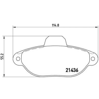 Obrázek Brembo P23060 přední brzdové destičky, počet 4