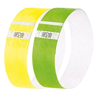 Obrázek SIGEL EB219 vstupní pásky Super měkké, 2 x 60 kusů, žlutá a zelená fluorescenční, festivalové náramky