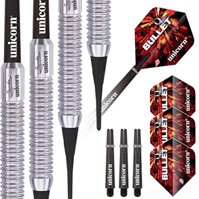 Obrázek Unicorn Bullet Gary Anderson Soft Dart, Edelstahl, Silber, 18g