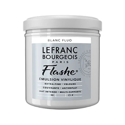 Obrázek Lefranc Bourgeois 300523 Flashe akrylová barva a vinylová barva, vysoce pigmentované, elastické, stálé na světle, odolné proti stárnutí, matná, pro vnitřní i venkovní použití, květináč 125 ml fluo