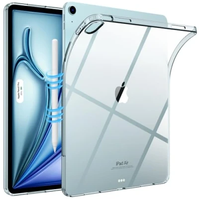 Obrázek TiMOVO pouzdro Pro iPad Air 13 palců (M2) 2024, tenké a lehké TPU čirá zadní strana ochranné 13, podporuje Pencil Pencil(USB C), transparentní