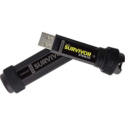 Obrázek Corsair flash Survivor Stealth v2 256GB USB disk (USB 3.0, robustní, vodoodpudivý) černý
