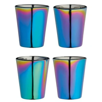 Obrázek BarCraft Shot Gläser, 4er Set schillernde Regenbogenfarbe, je 50ml Fassungsvermögen, 1 Set, Regenbogen