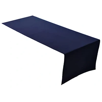 Obrázek Lemos Home Kvalitní běhoun na stůl Stolní prádlo z kolekce 100% bavlna Koncept, barva a velikost volitelná (běhoun 45 x 150 cm, námořnická modrá)