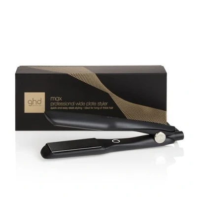 Obrázek ghd max profesionální žehlička na vlasy se širokými deskami pro dlouhé, husté nebo vlnité vlasy, vyhlazuje a vytváří vlny v polovině času, technologie Dual zón, černá