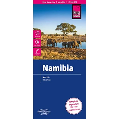 Obrázek Reise Know How Landkarte Namibia (1:1.200.000): world mapping project 16. Auflage 2020: reiß und wasserfest (world project)