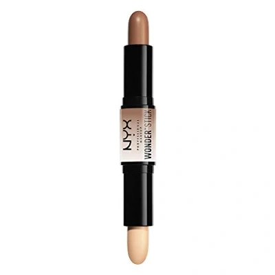 Obrázek NYX Professional Makeup , Oboustranná, zvýrazňovač a konturovací tužka, krémová textura, barevný odstín: Light