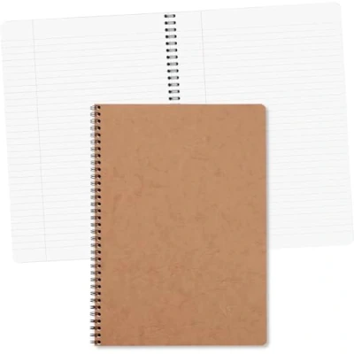 Obrázek Clairefontaine 78145C Spirálová kniha Age Bag DIN A4, 21 x 29,7 cm, linkovaný s okrajem, 50 listů 1 kus hnědý