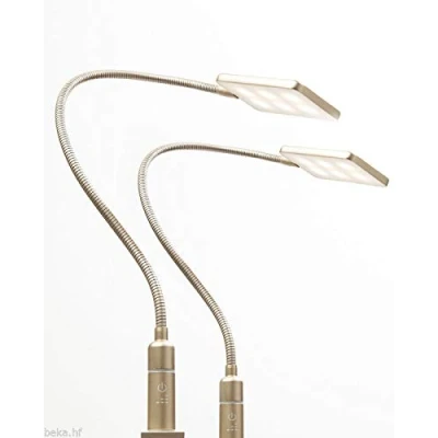 Obrázek 4W LED světlo do postele lampička na čtení flexibilní lampa noční stolek čtení, výběr: sada 2 ks mosaz matná