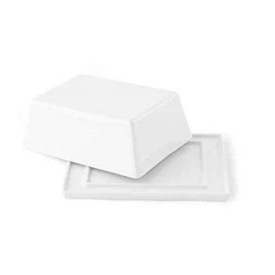 Obrázek Holst Porzellan BUD 113 nůž na máslo 16 cm s porcelánovou sešitou, bílý/stříbrný, x 1,7 1,5 cm, 2 jednotky