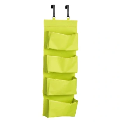 Obrázek Premier Housewares Organizér na dveře Lime Green Hanging Organizer, polyester, zelený, 34x20x90
