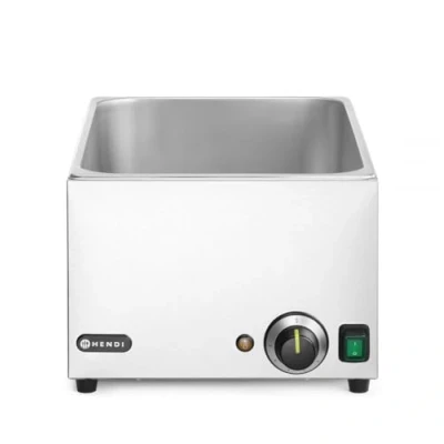 Obrázek HENDI Bain Marie, Kitchen Line, ohřívač jídel, bufetu, trvalá teplota plynule regulovatelná do 85 C, GN 1/1, 230 V, 1000 W, 340 x 540 (V) 250 mm, ušlechtilá ocel