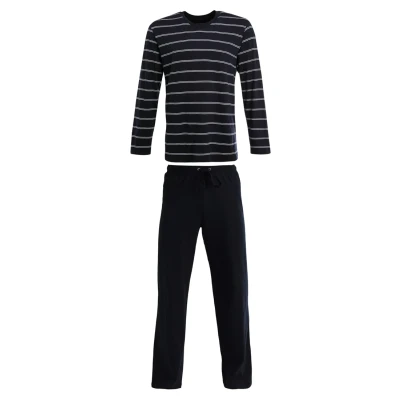 Obrázek Schiesser Pánské pyžamo dlouhé Nightwear Set, Tmavě modrá_159622