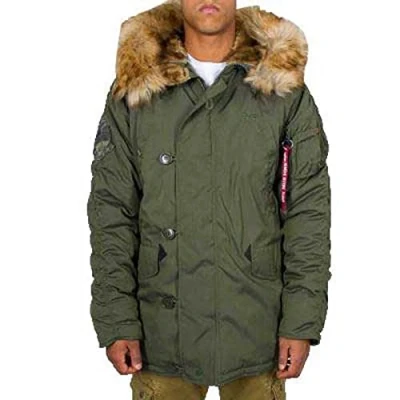 Obrázek ALPHA INDUSTRIES Pánská zimní bunda Explorer, zelená (Dark Green 257)