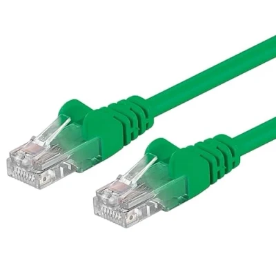 Obrázek PremiumCord Síťový kabel, Ethernet, LAN &amp; Patch kabel Cat6, UTP, rychlý flexibilní a robustní RJ45 1Gbit/S, AWG 26/7, měděný 100% Cu, zelený, 0, 25 m