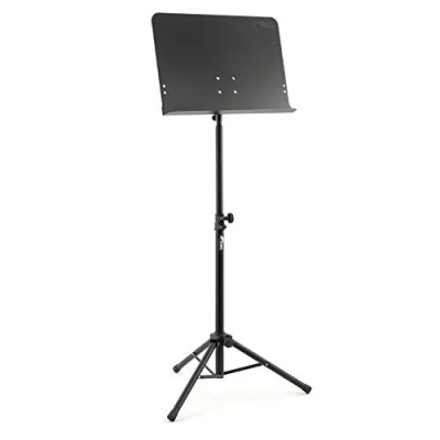Obrázek TIGER MUS14 BK Teleskopický stojan na noty orchestr, školy, zpěváci a sólo hudebníci černý