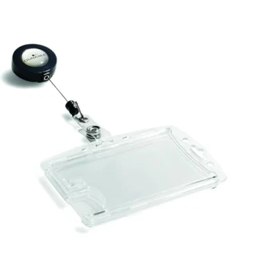 Obrázek Durable Dvojitý box s jojo pro 2 provozní / bezpečnostní průkazy, 10 kusů, transparentní, 822419
