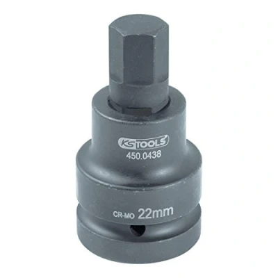 Obrázek KS Tools 450.0478 1&quot; silový bit nástrčka vnitřní šestihran, krátká, 22 mm