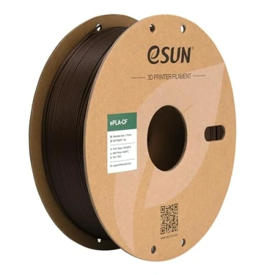 Obrázek eSUN Plněné vlákno PLA 1,75 mm, CF Carbon Fiber Filled Filament přesnost rozměrů +/ 0,03 1kg cívka (2,2 LBS) 3D tiskové materiály pro FDM tiskárny, červená