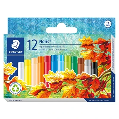 Obrázek STAEDTLER 241 NC12 olejová pastelová křída Noris Club, 12 kusů v pouzdře