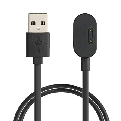 Obrázek kwmobile USB kabel nabíječka kompatibilní s imoo Watch Phone Z6 / Z1 nabíjecí Náhradní Smart Fitnesstracker v černé barvě