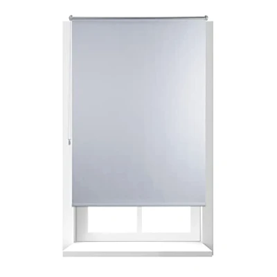 Obrázek Relaxdays Termo zatemňovací roleta, ochrana proti horku, roleta s bočním tažením, Klemmfix bez vrtání 110 x 160, látka 106 cm, bílá