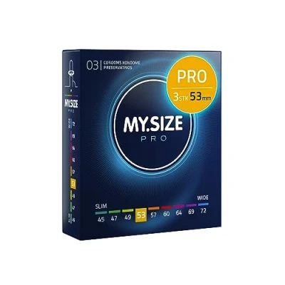 Obrázek MY.SIZE PRO kondom velikost 3, 53 mm, 3 kusy nová generace kondomy