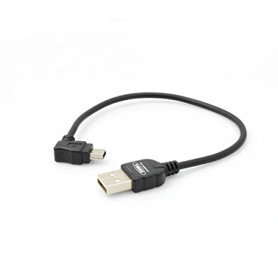Obrázek System S Mini USB kabel 90 stupňů úhlový konektor datový nabíjecí 20 cm